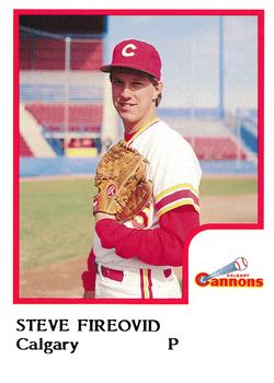 1986 ProCards Calgary Cannons #8 Steve Fireovid Front