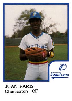1986 ProCards Charleston Rainbows #20 Juan Paris Front