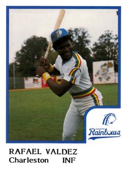 1986 ProCards Charleston Rainbows #27 Rafael Valdez Front