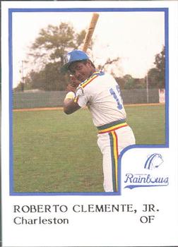1986 ProCards Charleston Rainbows #7 Roberto Clemente Jr. Front