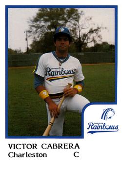 1986 ProCards Charleston Rainbows #4 Victor Cabrera Front