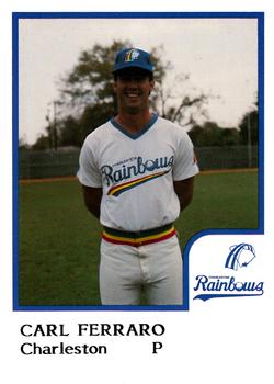 1986 ProCards Charleston Rainbows #9 Carl Ferraro Front