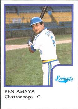 1986 ProCards Chattanooga Lookouts #1 Ben Amaya Front