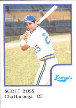 1986 ProCards Chattanooga Lookouts #7 Scott Buss Front