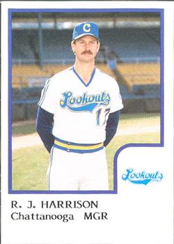 1986 ProCards Chattanooga Lookouts #12 R.J. Harrison Front