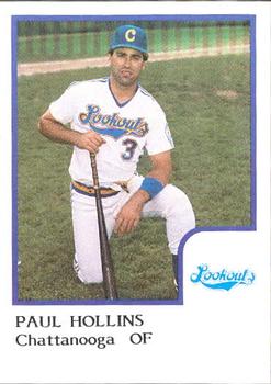1986 ProCards Chattanooga Lookouts #13 Paul Hollins Front