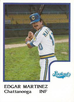 1986 ProCards Chattanooga Lookouts #17 Edgar Martinez Front