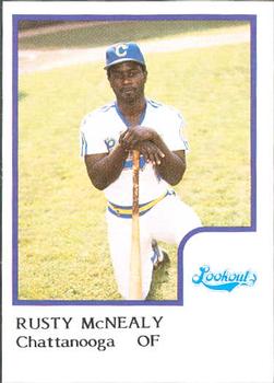 1986 ProCards Chattanooga Lookouts #19 Rusty McNealy Front