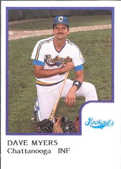 1986 ProCards Chattanooga Lookouts #21 Dave Myers Front