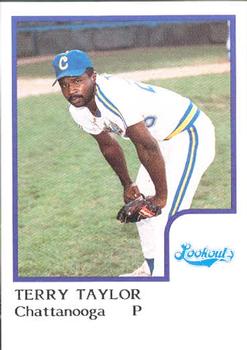 1986 ProCards Chattanooga Lookouts #24 Terry Taylor Front