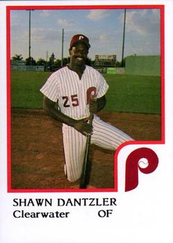 1986 ProCards Clearwater Phillies #6 Shawn Dantzler Front