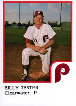 1986 ProCards Clearwater Phillies #10 Billy Jester Front