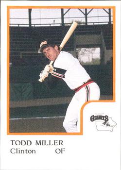1986 ProCards Clinton Giants #NNO Todd Miller Front