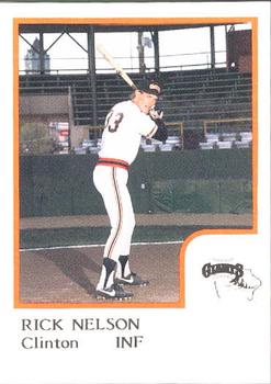 1986 ProCards Clinton Giants #NNO Rick Nelson Front