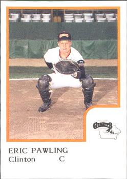 1986 ProCards Clinton Giants #NNO Eric Pawling Front