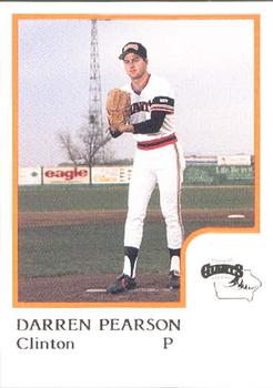 1986 ProCards Clinton Giants #NNO Darren Pearson Front