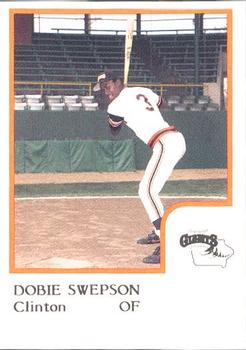 1986 ProCards Clinton Giants #NNO Dobie Swepson Front