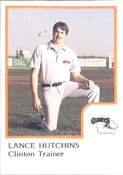 1986 ProCards Clinton Giants #NNO Lance Hutchins Front