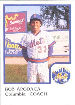 1986 ProCards Columbia Mets #1 Bob Apodaca Front