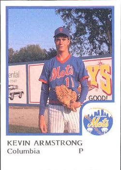 1986 ProCards Columbia Mets #3 Kevin Armstrong Front