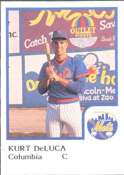 1986 ProCards Columbia Mets #8 Kurt DeLuca Front
