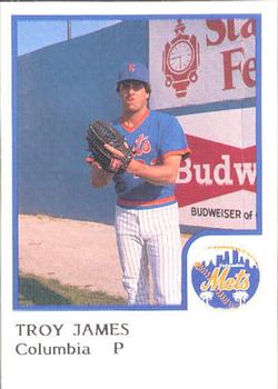 1986 ProCards Columbia Mets #14 Troy James Front