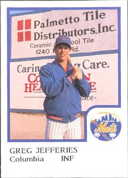 1986 ProCards Columbia Mets #16 Gregg Jefferies Front