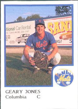 1986 ProCards Columbia Mets #17 Geary Jones Front