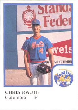 1986 ProCards Columbia Mets #20 Chris Rauth Front