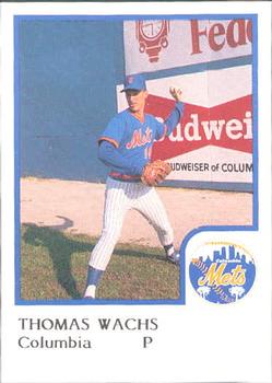 1986 ProCards Columbia Mets #26 Thomas Wachs Front