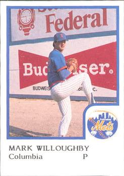 1986 ProCards Columbia Mets #27 Mark Willoughby Front