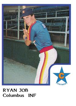 1986 ProCards Columbus Astros #NNO Ryan Job Front