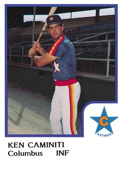 1986 ProCards Columbus Astros #NNO Ken Caminiti Front