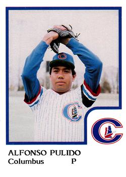 1986 ProCards Columbus Clippers #20 Alfonso Pulido Front