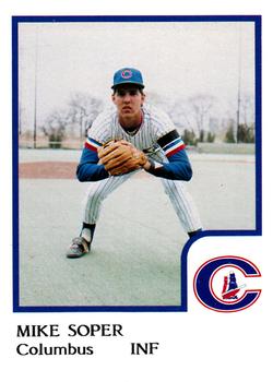 1986 ProCards Columbus Clippers #24 Mike Soper Front