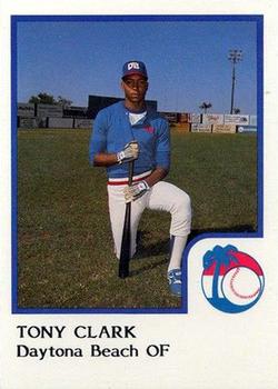 1986 ProCards Daytona Beach Islanders #5 Tony Clark Front