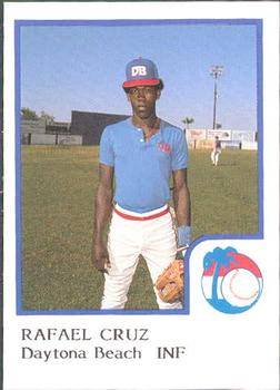 1986 ProCards Daytona Beach Islanders #6 Rafael Cruz Front