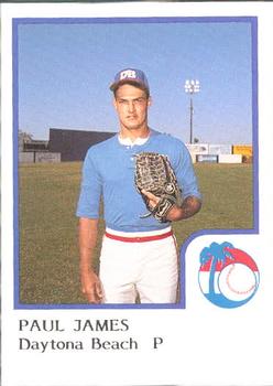 1986 ProCards Daytona Beach Islanders #13 Paul James Front