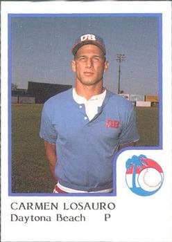 1986 ProCards Daytona Beach Islanders #17 Carmelo LoSauro Front
