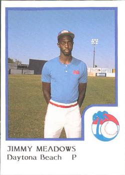 1986 ProCards Daytona Beach Islanders #18 Jimmy Meadows Front