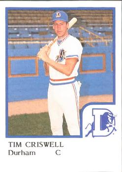 1986 ProCards Durham Bulls #6 Tim Criswell Front