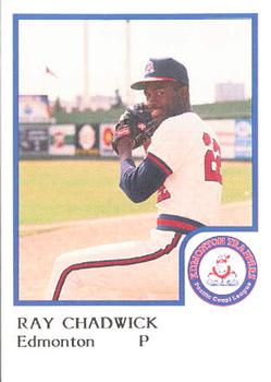 1986 ProCards Edmonton Trappers #3 Ray Chadwick Front