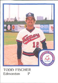 1986 ProCards Edmonton Trappers #9 Todd Fischer Front