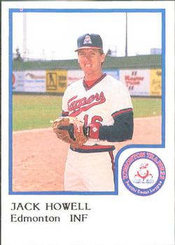 1986 ProCards Edmonton Trappers #15 Jack Howell Front
