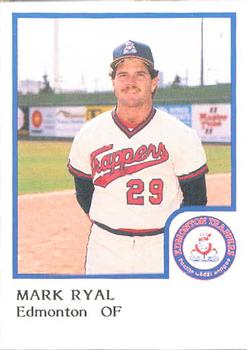 1986 ProCards Edmonton Trappers #25 Mark Ryal Front