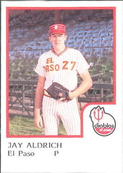 1986 ProCards El Paso Diablos #1 Jay Aldrich Front