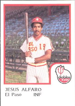1986 ProCards El Paso Diablos #2 Jesus Alfaro Front