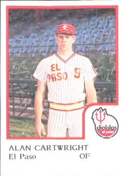 1986 ProCards El Paso Diablos #5 Alan Cartwright Front