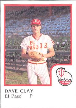 1986 ProCards El Paso Diablos #6 Dave Clay Front