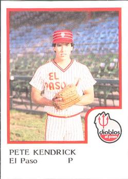 1986 ProCards El Paso Diablos #14 Pete Kendrick Front